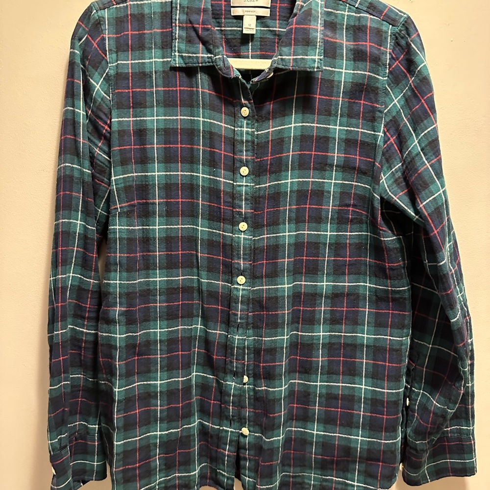 Jcrew Plaid Button Down Shirt